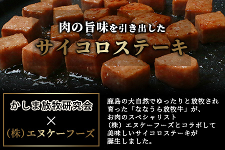 B-574 ななうら放牧牛 サイコロステーキ 300g×4袋【合計1.2kg】