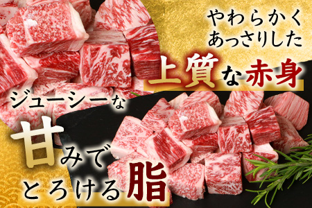 佐賀牛 赤身 角切り コロコロステーキ 500g サイコロステーキ 佐賀県産 もも モモブロック C-103