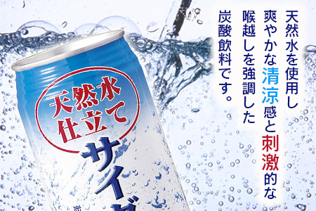 天然水仕立てサイダー 【350ml缶×24本入】炭酸飲料 飲み切りサイズのサイダー 箱買い B-661