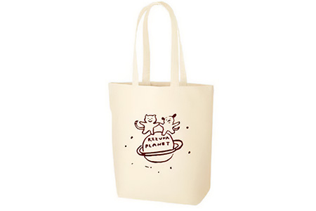 D-132【ちえちひろデザイン】絆プラネットオリジナルトートバック（縦型）