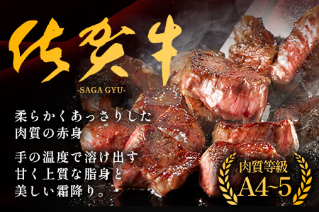 佐賀牛サイコロステーキ 500g（バラ、モモ、ウデ）B-830