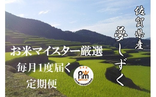 V-24 《12ヶ月毎月お届け》鹿島市産夢しずく　白米３０ｋｇ定期便