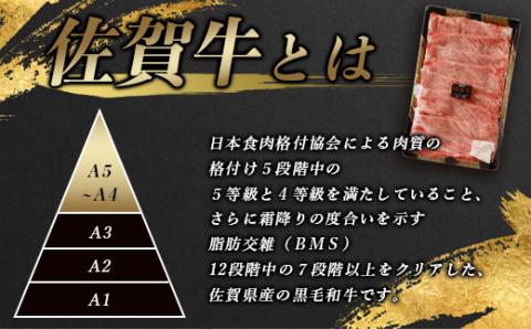 予約受付【1月発送】D-180 佐賀牛 リブロース スライス ＆ 佐賀牛 肩ロース スライス (合計650g) 【黒毛和牛】