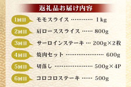 【定期便12回】佐賀牛 食べ比べ 定期便 モモスライス 肩ロース サーロインステーキ 切り落し ローストビーフ 焼肉 サイコロステーキ V-46