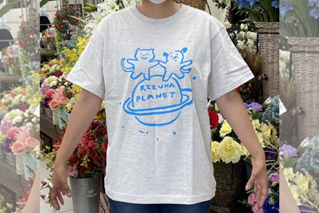 B-428【ちえちひろオリジナルTシャツ（サイズL）】動物愛護団体 絆プラネット 保護猫活動 SDGs 愛 佐賀県 鹿島市