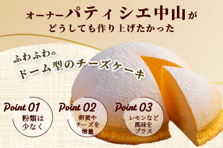 ふわふわのドーム型ケーキ「はいチーズ」3種セット【チーズケーキ お祝い パーティ 年始 年賀 大晦日 年末 贈り物 プレゼント贈答 スフレ チョコケーキ イチゴ】　【バレンタイン・ホワイトデー対応可】