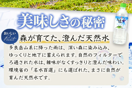 【定期便10回】 G7広島サミット提供『多良岳山系の水』 （500ml×24本×10回）天然水 ナチュラルウォーター定期便 毎月お届け 安心続く 佐賀県 鹿島市 送料無料 J-9
