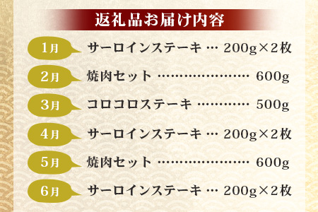 【定期便12回】佐賀牛 ステーキ・焼肉 定期便 サーロイン 焼肉 焼き肉 ステーキ V-47