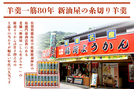 B-29 稲荷ようかん 10本入り ようかん 羊羹 和菓子 お菓子 特産品 お土産 ご当地 祐徳稲荷神社 名物 佐賀県 鹿島市 送料無料 一口サイズ スイーツ グルメ 和スイーツ 老舗 大人気 オススメ 美味しい リピーター 真心 小豆