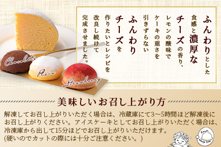 ふわふわのドーム型ケーキ「はいチーズ」3種セット【チーズケーキ お祝い パーティ 年始 年賀 大晦日 年末 贈り物 プレゼント贈答 スフレ チョコケーキ イチゴ】　【バレンタイン・ホワイトデー対応可】