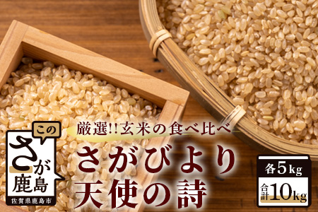 C-15 佐賀県産さがびより・天使の詩　玄米１０ｋｇ（５ｋｇ×２種）