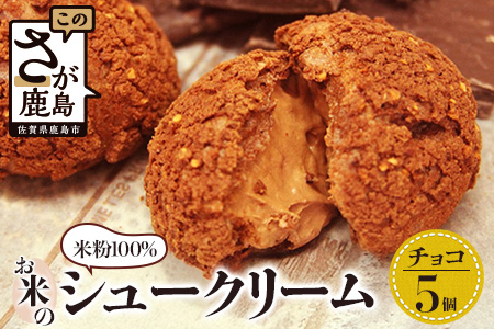 AA-26　お米のチョコシュークリーム　５個入り【バレンタイン・ホワイトデー対応可】