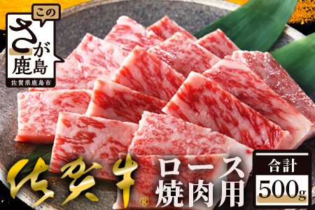 予約受付【1月発送】E-29 佐賀牛 ロース焼肉用500ｇ