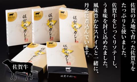 佐賀牛カレー（５箱セット） 煮込み牛肉 佐賀県産 食材にこだわった A5～A4 ブランド牛 ブロック人気 ランキング  高評価 牛肉 佐賀 送料無料