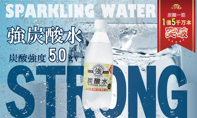 大人気！強炭酸水レモン（500ml×24本）  水 ミネラルウォーター 友桝飲料 炭酸飲料 ペットボトル フレーバー ハイボール ソーダ 割り材 送料無料 人気 ランキング 高評価