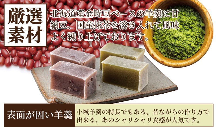 表面シャリシャリ 昔ながらの小城羊羹お試し12個入り 山田老舗 和菓子 詰め合わせ（小倉羊羹・抹茶羊羹） 切羊羹 お茶 ミニサイズ 一口サイズ 小分け スポーツ ゆうパケット便