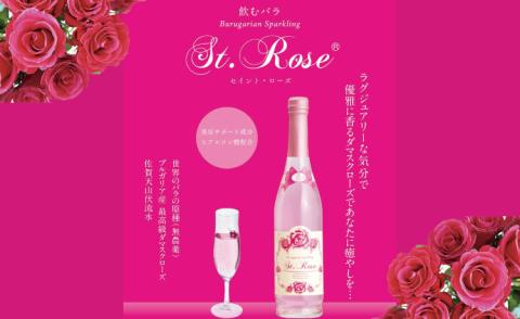 飲むバラ ドリンク「セイントローズ」500ml×2本 美容 炭酸　美容 薔薇 バラ　ばら　炭酸水　ローズスパークリング飲料　ヒアルロン酸　ご褒美