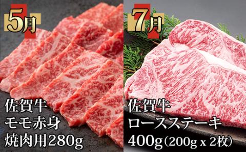 【定期便】佐賀牛 お手軽 食べ比べコース （年6回奇数月）