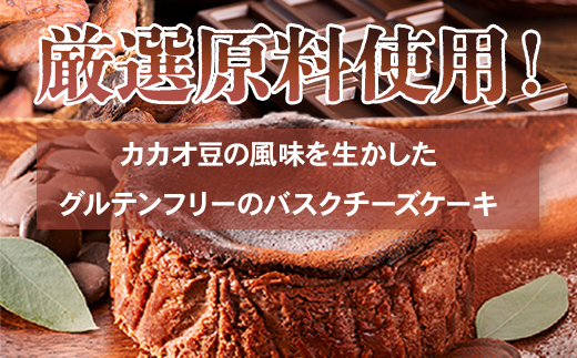 ショコラのバスクチーズケーキ 濃厚 クリーム お祝い 冷凍 クリーミー デザート スイーツ プレゼント ギフト 贈り物 クリスマス お土産 誕生日