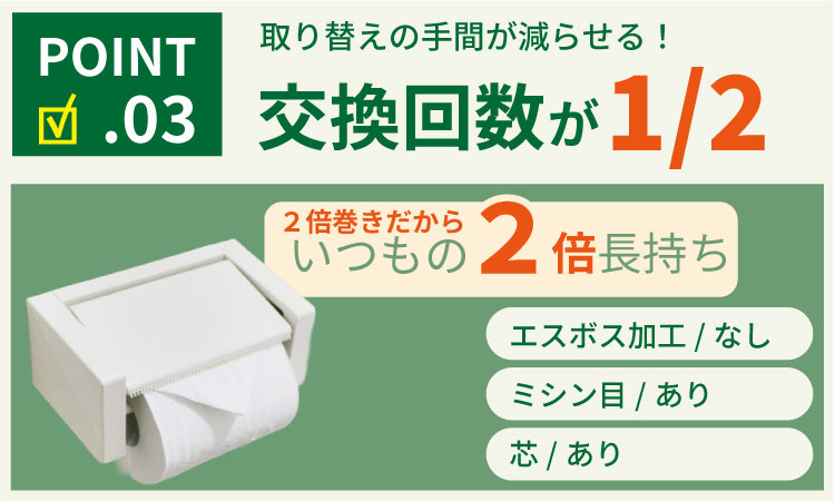 【定期便】 トイレット ペーパー ダブル ホワイト 50ｍ ２倍巻 （72ロール×3回：合計216ロール） 再生紙 トイレットペーパー ダブル 100% 日用品 国産 白 SDGs 備蓄 防災 リサイクル エコ 消耗品 生活用品 無香料 トイレットペーパー ダブル 2倍巻き トイレ といれっとぺーぱー コトブキ製紙 トイレットペーパー