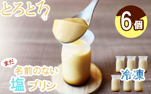 まだ名前のない塩プリン（6個入り） プリン 塩プリン 洋菓子 スイーツ お土産 おやつ 佐賀県 小城市 プレゼント 贈答 贈答用プリン 人気 とろとろ 滑らか クリーム 塩 冷凍