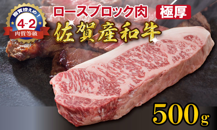 佐賀産和牛ロースブロック肉（500g）潮風F 厚切りブロック肉 お好みのサイズにカットする