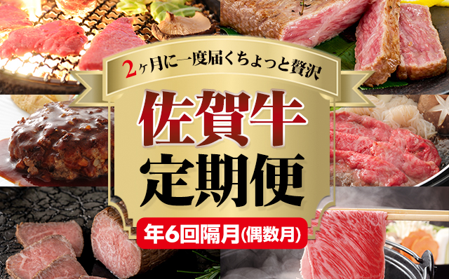 【定期便】 (年6回/隔月お届け) 佐賀牛 ブランド牛 お届け便・偶数月
