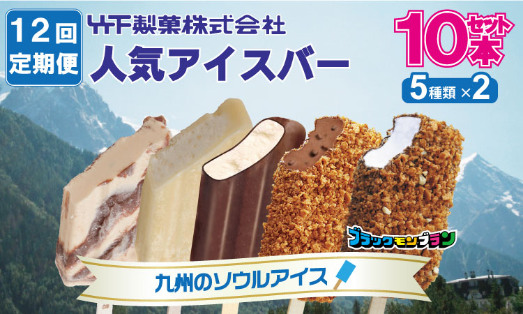 【定期便】 (12ヶ月連続お届け)竹下製菓人気アイス10本
