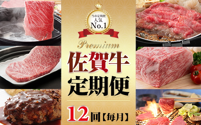 【定期便】 (12ヶ月連続お届け) 佐賀牛（毎月）12回お肉の定期便