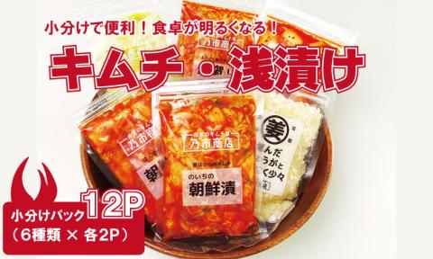 食べ切りパック!キムチ&浅漬けセット(6種類×2袋)漬物 漬け物 小包装 小分け 旨辛い 大好評 白菜キムチ 手作り 新鮮 良質 白菜 カクテキ 濃厚 コク キムチ鍋 チャーハン チゲ チヂミ 豚キムチ スンドゥブ お取り寄せ