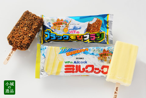 ブラックモンブラン5本・ミルクック5本 竹下製菓 アイス セット