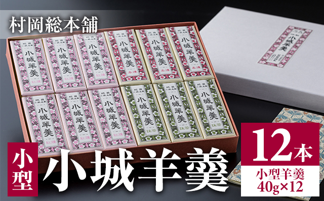 小型小城羊羹12本詰(村岡総本舗)詰め合わせ 父の日 母の日 敬老の日 お茶 スポーツ ようかん 一口サイズ ミニサイズ