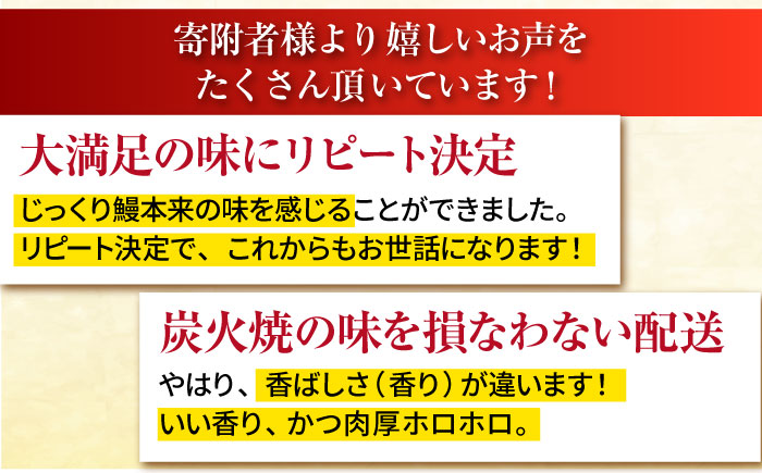 【6回定期便】 極上特大 うなぎ セット (3尾 タレ付き) 【森うなぎ屋】 [NAK017] ウナギ 鰻 国産 炭火焼 蒲焼 蒲焼き