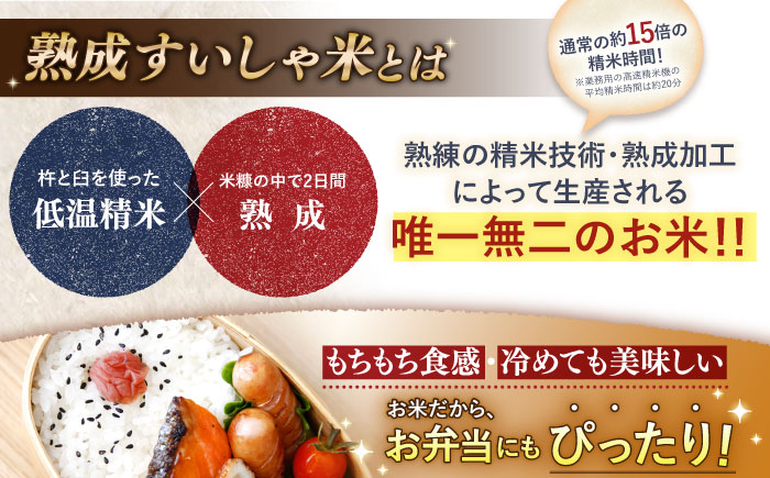 ＜熟成すいしゃ米＞佐賀県産銘柄米 2kg×3個セット(さがびより・夢しずく・ヒノヒカリ)【一粒】 [NAO084]