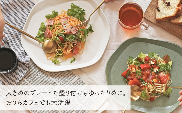 肥前吉田焼 Voronoi プレート LL -matblack- 【224】 NAU014