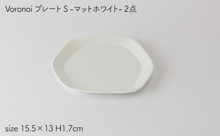 肥前吉田焼 Voronoi プレート S -matwhite- 2点 【224】 NAU020