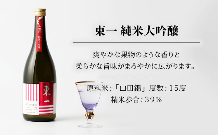 東一大吟醸・純米大吟醸720ml2本 【嬉野酒店】 [NBQ001] 五町田酒造 日本酒 酒 日本酒飲みくらべ