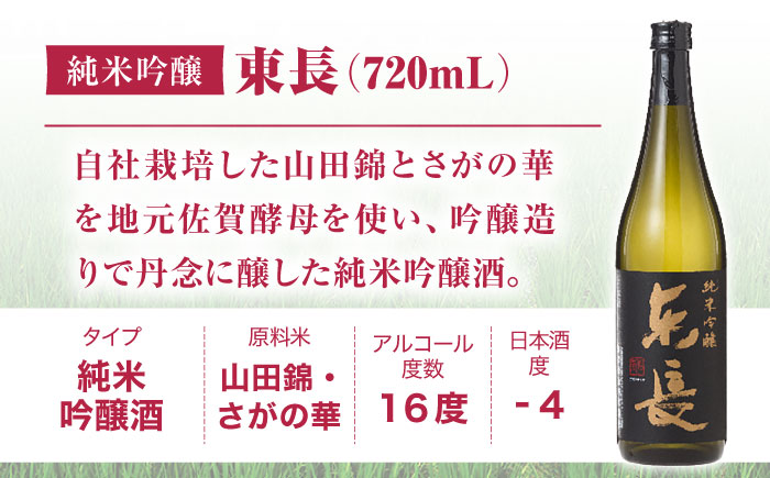 純米吟醸 東長 720ml【瀬頭酒造】 [NAH082] 日本酒 酒 地酒 東長 佐賀県 嬉野市