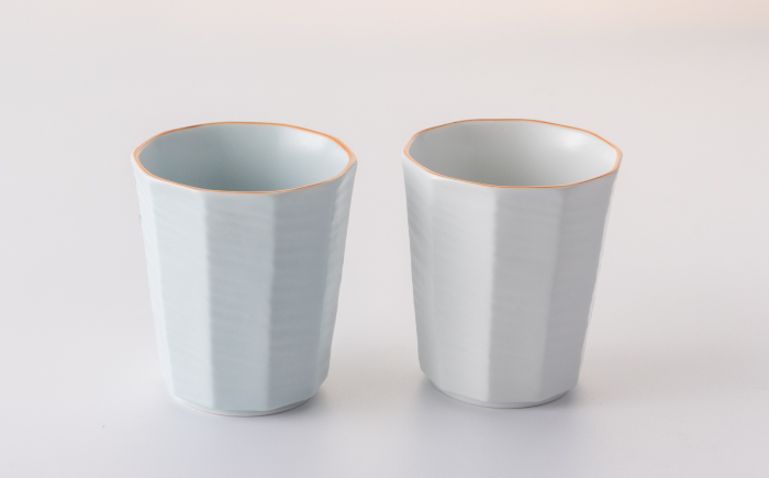 マカロン 面取 コップ 4点 【江口製陶所】 NAZ012