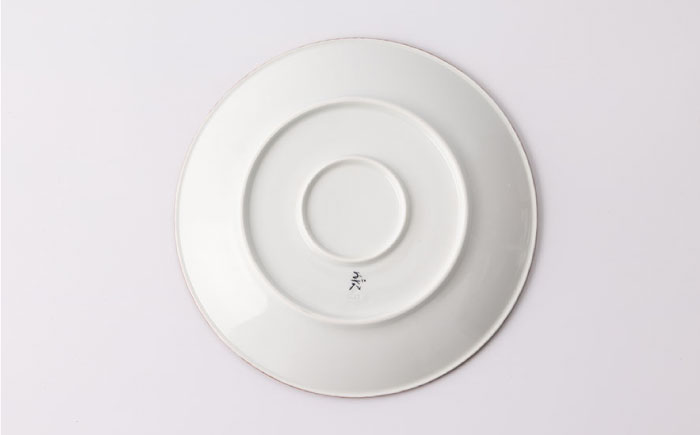 いげ皿 胡麻鍋島小紋 (渕銹) 21cm 1点 【辻与製陶所】 NAZ504