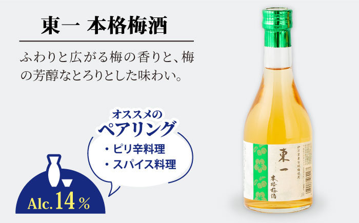 東一 飲み比べセットA (梅酒・日本酒) 300ml6本 【嬉野酒店】 [NBQ009］酒 梅酒 日本酒 飲みくらべ