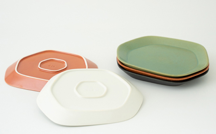 肥前吉田焼 Voronoi プレート S -matwhite- 2点 【224】 NAU020