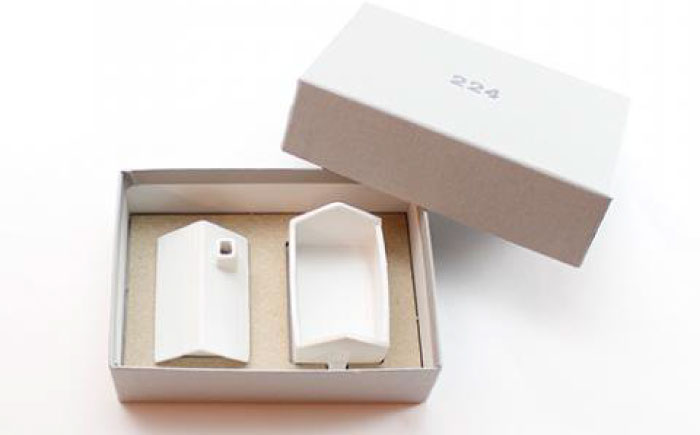 肥前吉田焼 花瓶 House forflower -white- 1点 【224】 NAU037