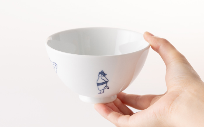 sumou 茶椀 4点 【副武製陶所】 NAZ005