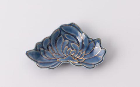 手塩皿 5点 菊花型【辻与製陶所】 NAZ020