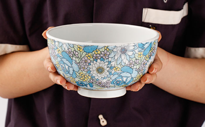 [肥前吉田焼]軽々丼ぶり セット(オペラブルー・オペラピンク)【新日本製陶】[NAZ408]