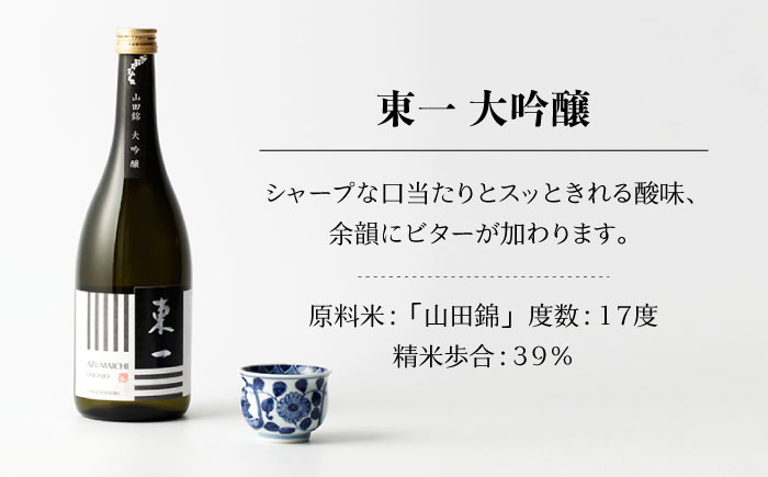 東一大吟醸・純米大吟醸720ml2本 【嬉野酒店】 [NBQ001] 五町田酒造 日本酒 酒 日本酒飲みくらべ