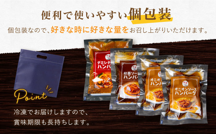 【12回定期便】〈メディア紹介多数〉ぎゅう丸の人気ハンバーグ 3種 バラエティ セット 総計48個 【ぎゅう丸】 [NCQ106] ハンバーグ 名店 デミシチュー 和風 オニオン 食べくらべ ギフト