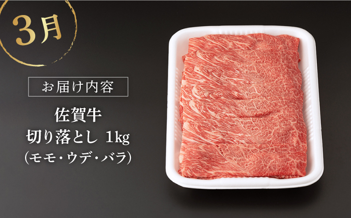 【3回定期便】佐賀牛 冬の定期便 堪能コース 【桑原畜産】[NAB108]  牛肉 佐賀県産 黒毛和牛 定期便