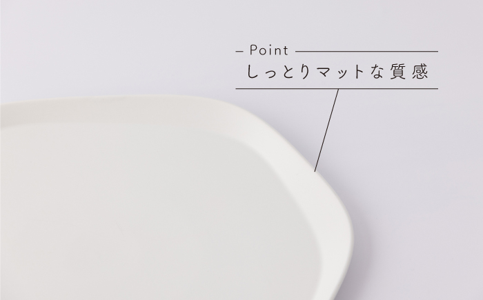 肥前吉田焼 Voronoi プレート LL -matwhite- 【224】 NAU013